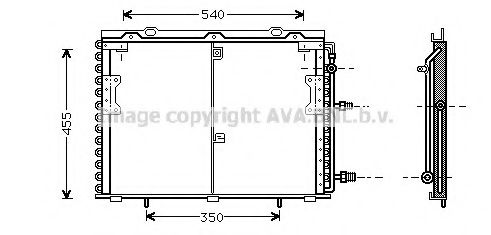Радиатор кондиционера AVA MS5221