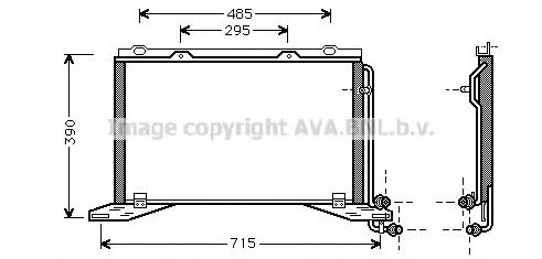 Радиатор кондиционера AVA MS5222