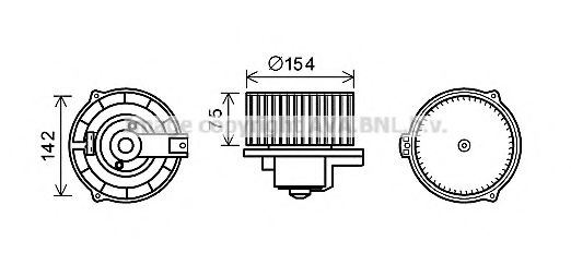 Вентилятор салона AVA MS8620