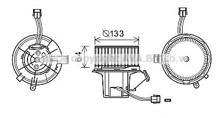 Вентилятор салона AVA MS8640