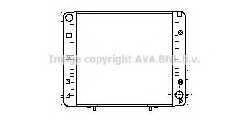 Радиатор охлаждения двигателя AVA MSA2065