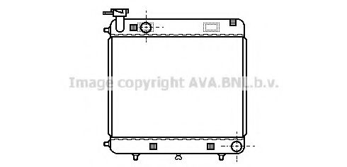 Радиатор охлаждения двигателя AVA MSA2085