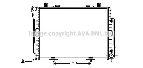 Радиатор охлаждения двигателя AVA MSA2144