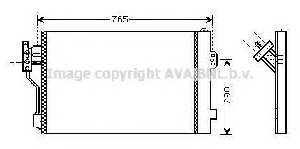 Радиатор кондиционера AVA MSA5352D