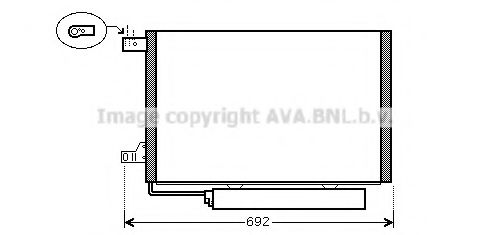 Радиатор кондиционера AVA MSA5386D