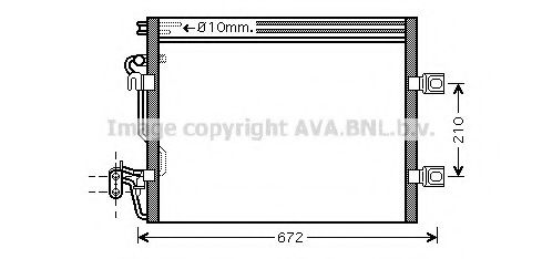 Радиатор кондиционера AVA MSA5392