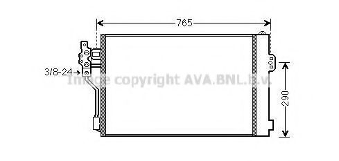 Радиатор кондиционера AVA MSA5484D
