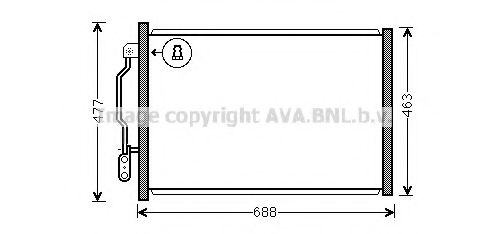 Радиатор кондиционера AVA MSA5605