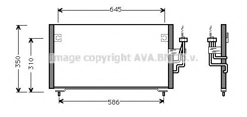 Радиатор кондиционера AVA MT5106