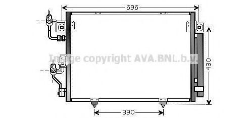Радиатор кондиционера AVA MT5191D
