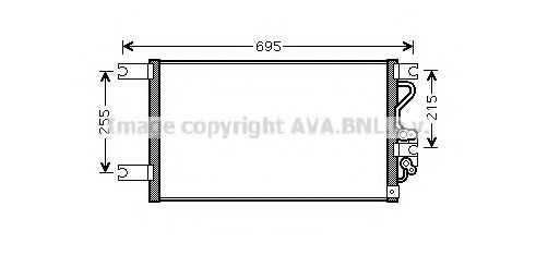 Радиатор кондиционера AVA MT5206