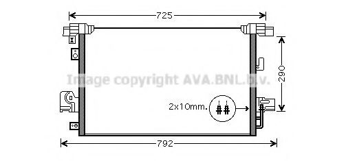 Радиатор кондиционера AVA MT5210D
