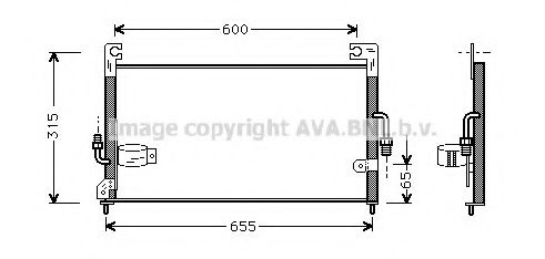 Радиатор кондиционера ava MTA5115