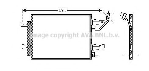 Радиатор кондиционера AVA MTA5177D