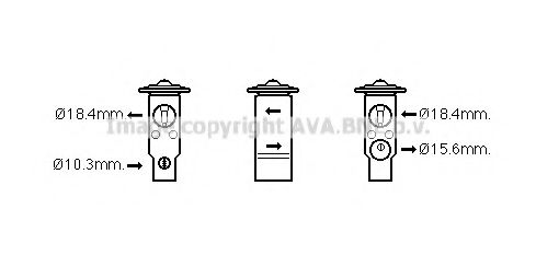 Расширительный клапан кондиционера Toyota/Lexus 8851547020