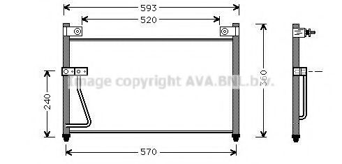 Радиатор кондиционера AVA MZ5126