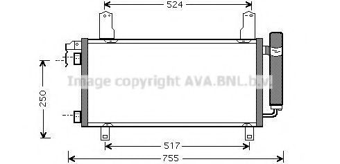 Радиатор кондиционера AVA MZ5157D