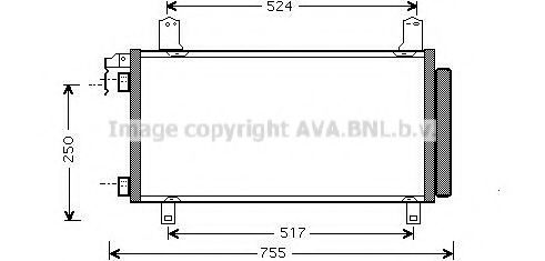 Радиатор кондиционера AVA MZ5158D