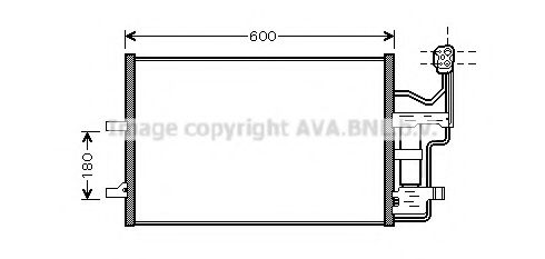 Радиатор кондиционера AVA MZ5184D