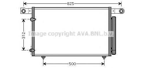 Радиатор кондиционера AVA MZ5196D