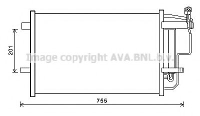 Радиатор кондиционера AVA MZ5242D