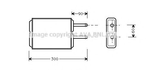 Радиатор печки AVA MZ6124
