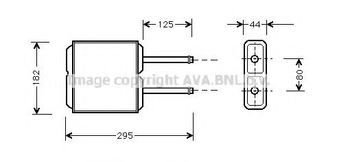 Радиатор печки MAZDA BF6761A10