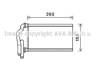 Радиатор печки AVA MZ6273