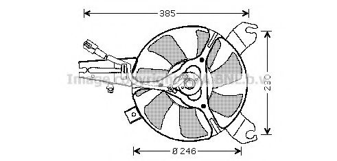 Вентилятор охлаждения двигателя MAZDA LB8361710B
