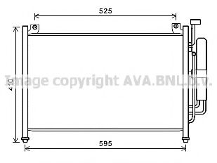 Радиатор кондиционера AVA MZA5236D