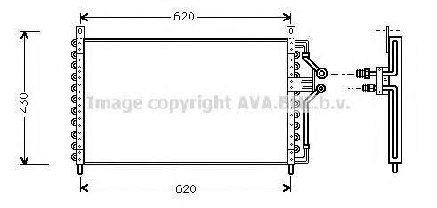 Радиатор кондиционера ava OL5226