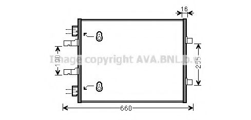 Радиатор кондиционера AVA OL5480