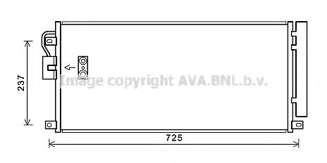 Радиатор кондиционера AVA OL5638D