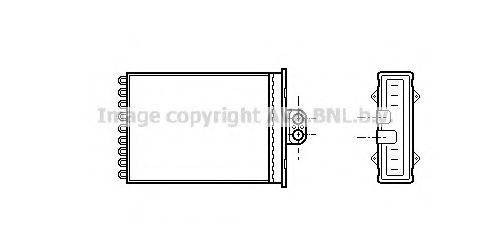 Радиатор печки AVA OL6217