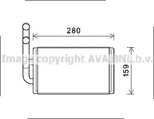 Радиатор печки AVA OL6570