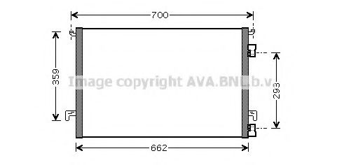 Радиатор кондиционера AVA OLA5397