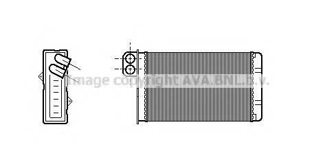 Радиатор печки AVA PE6015
