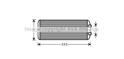 Радиатор печки AVA PE6311
