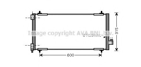 Радиатор кондиционера AVA PEA5301