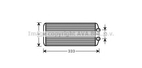 Радиатор печки AVA PEA6312