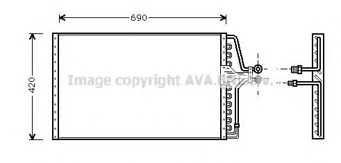Радиатор кондиционера GM 52451266