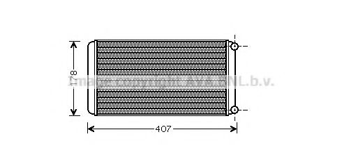 Радиатор печки AVA RE6016