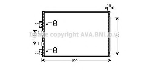 Радиатор кондиционера AVA RT5422