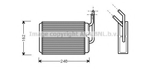 Радиатор печки AVA RT6220