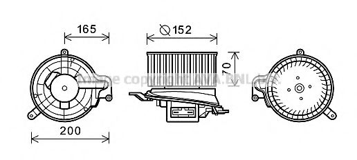 Вентилятор салона RENAULT 7701349807