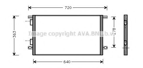 Радиатор кондиционера AVA RTA5253