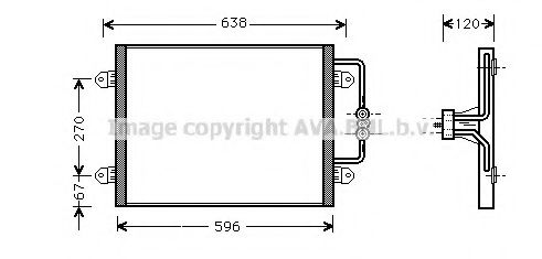 Радиатор кондиционера AVA RTA5256