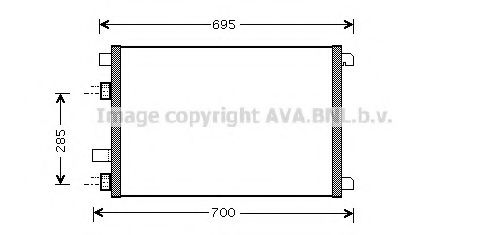 Радиатор кондиционера AVA RTA5305