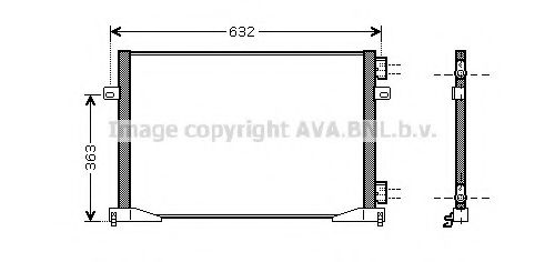 Радиатор кондиционера AVA RTA5400