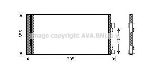Радиатор кондиционера AVA RTA5430D